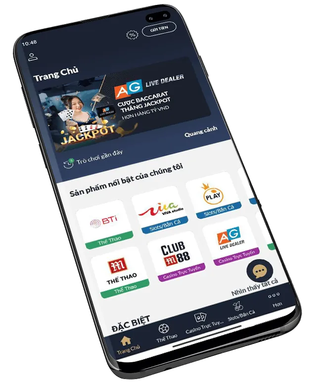 Giao diện cá cược thể thao vip22 trên điện thoại di động và máy tính bảng